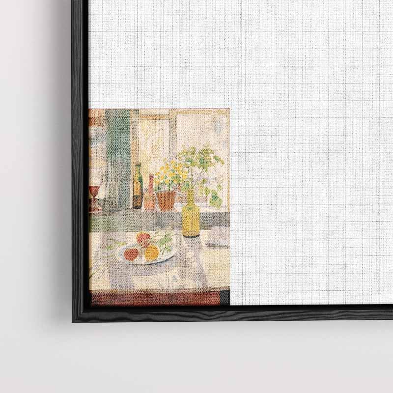 Zomers Stilleven bij het Raam Kunstwerk-canvas-dibond-plexiglas-wanddecoratie-WallArtistic