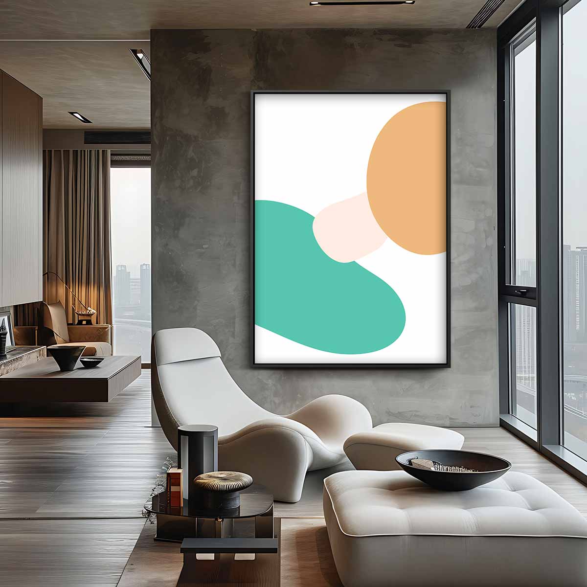 Vrolijke Kleurenmix Kunstwerk-canvas-dibond-plexiglas-wanddecoratie-WallArtistic