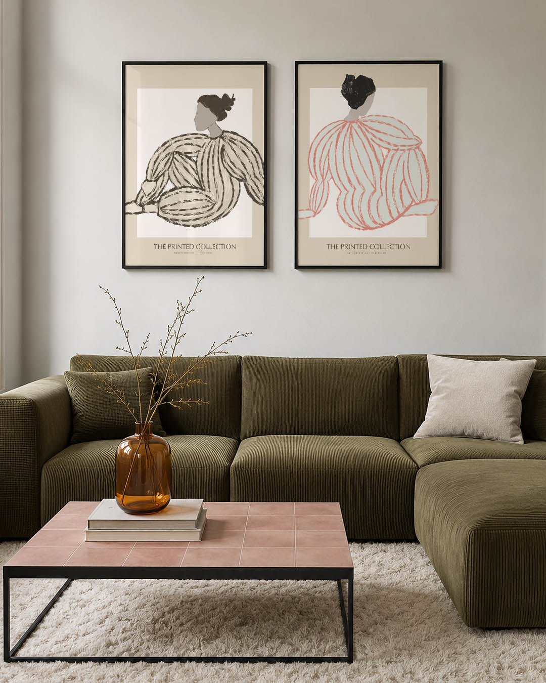 Gestreepte vormen Posterset