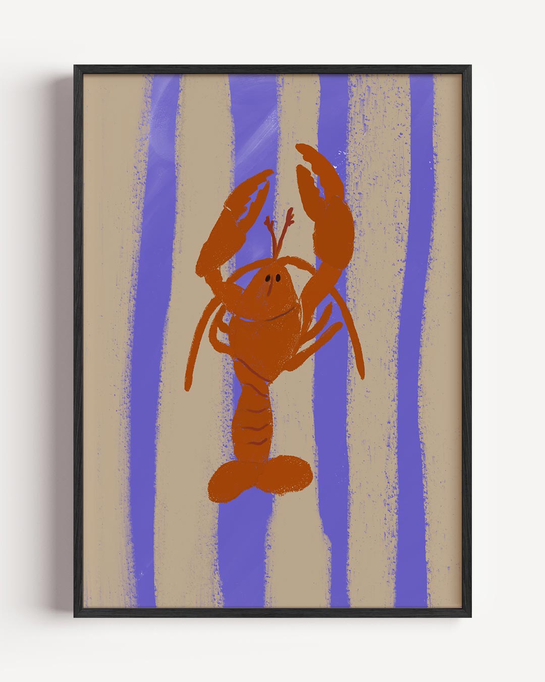 Vrolijke Kreeft Kunstposter-WallArtistic