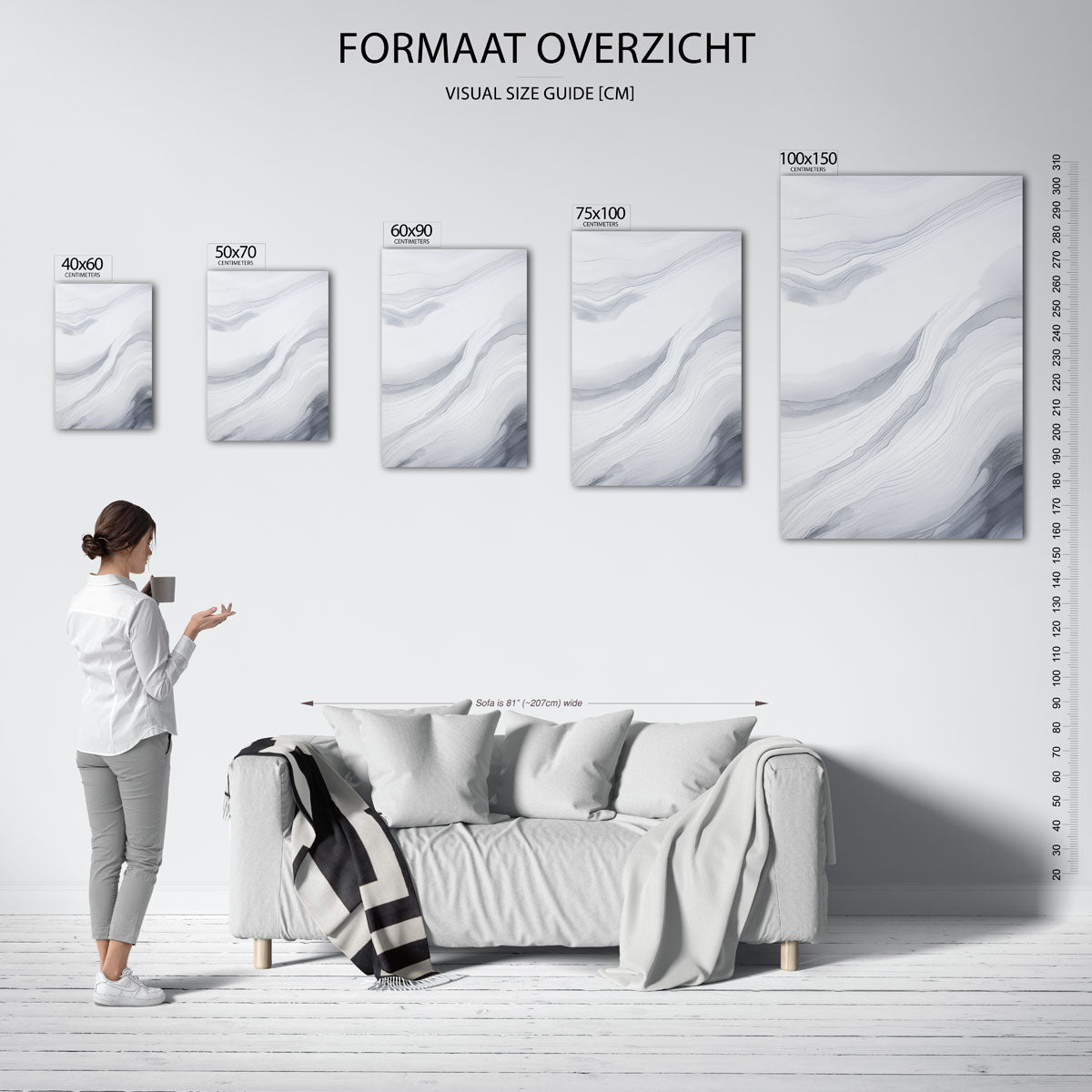 Golvende lijnen Kunstwerk
