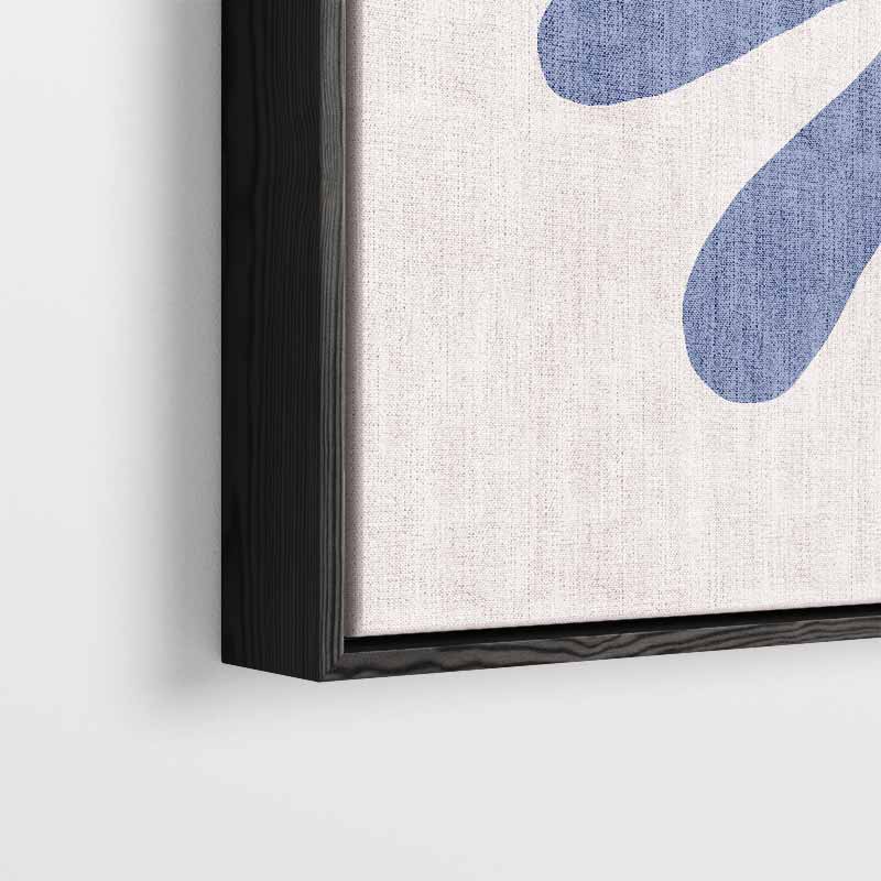 Abstracte Vormen in Blauw Kunstwerk-canvas-dibond-plexiglas-wanddecoratie-WallArtistic