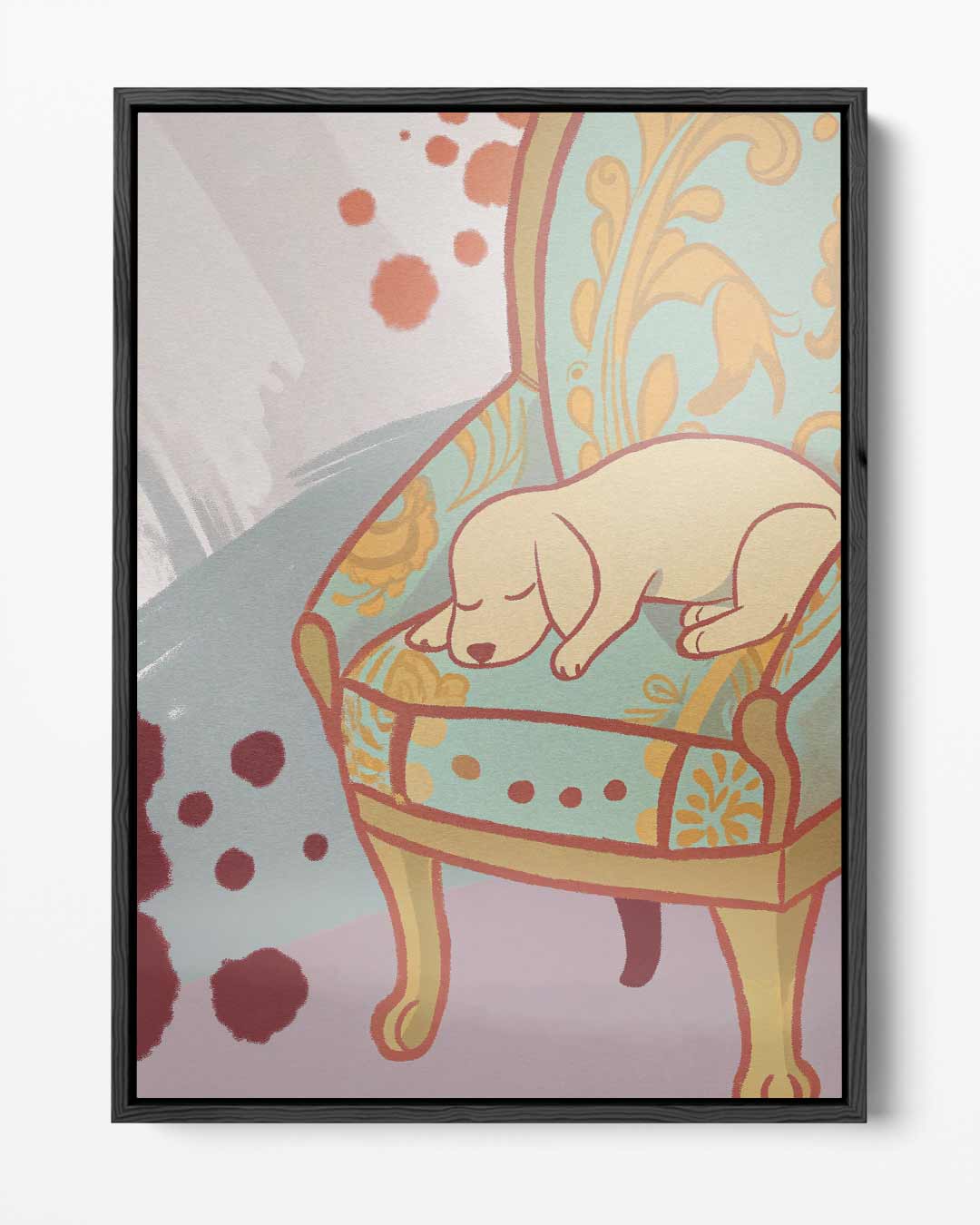 Slapend Pleziertje Kunstwerk-canvas-dibond-plexiglas-wanddecoratie-WallArtistic