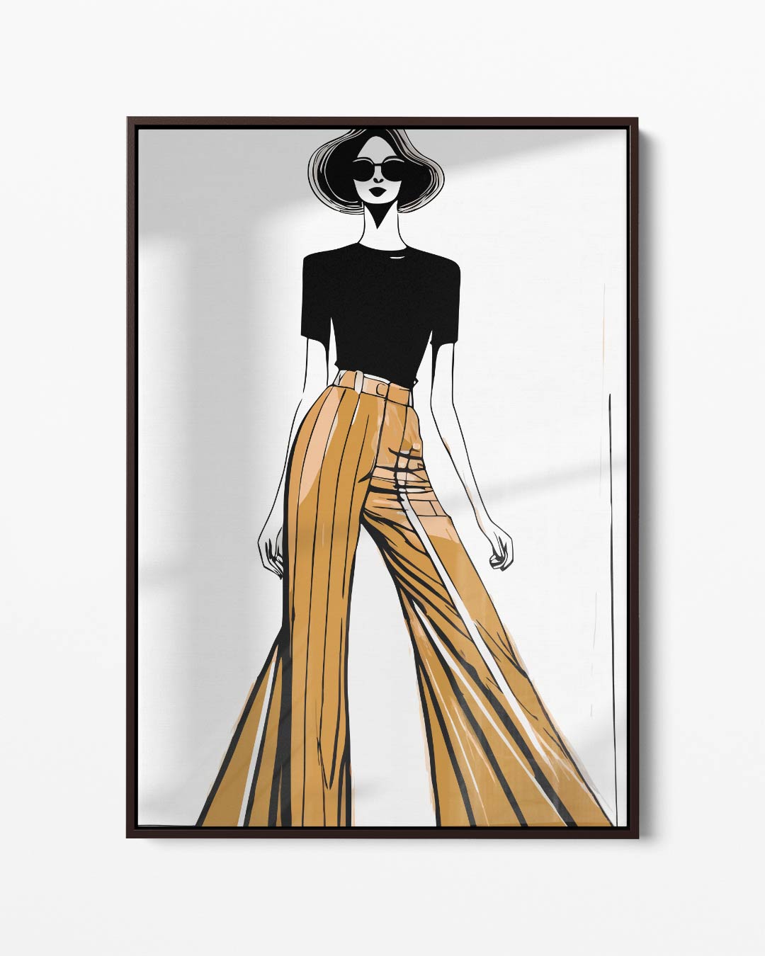 Elegante Mode-Illustratie Kunstwerk-canvas-dibond-plexiglas-wanddecoratie-WallArtistic