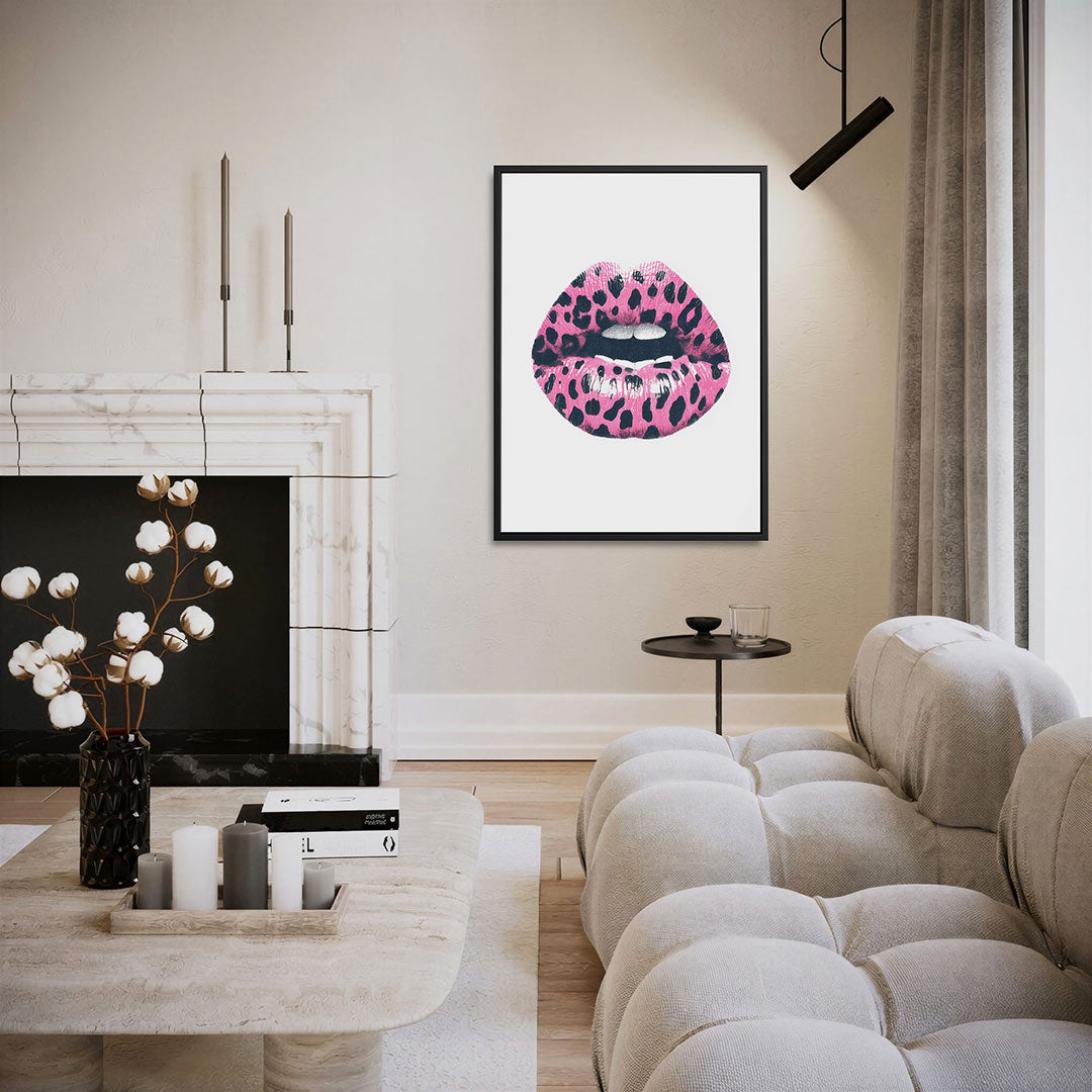 Gedurfde lippenprint Kunstwerk