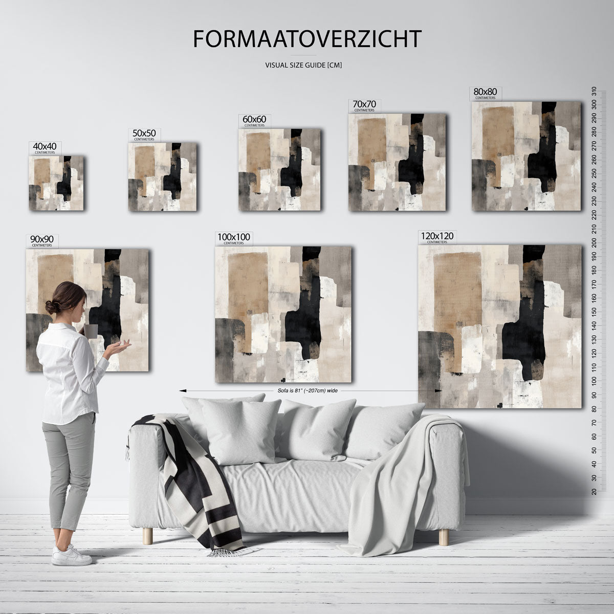Abstracte vormen Poster