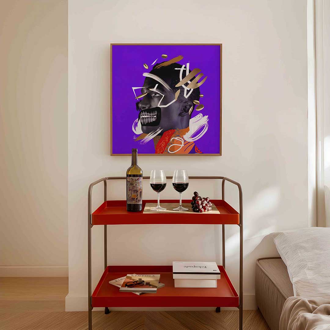 Abstracte portret Poster