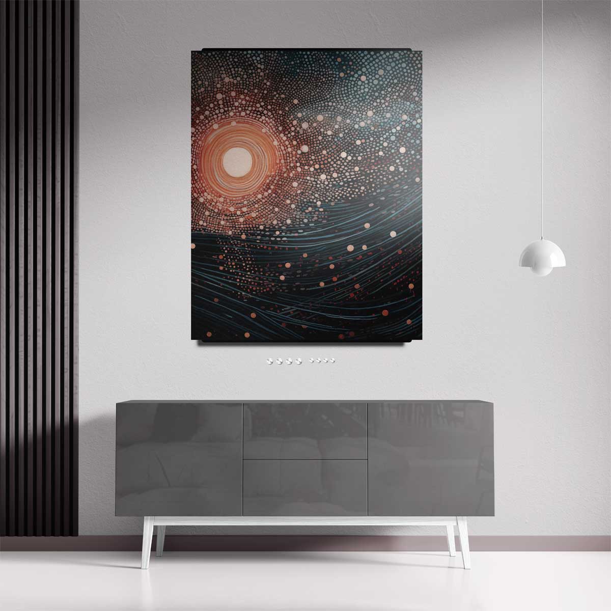Dansende Sterrenhemel Kunstwerk-canvas-dibond-plexiglas-wanddecoratie-WallArtistic