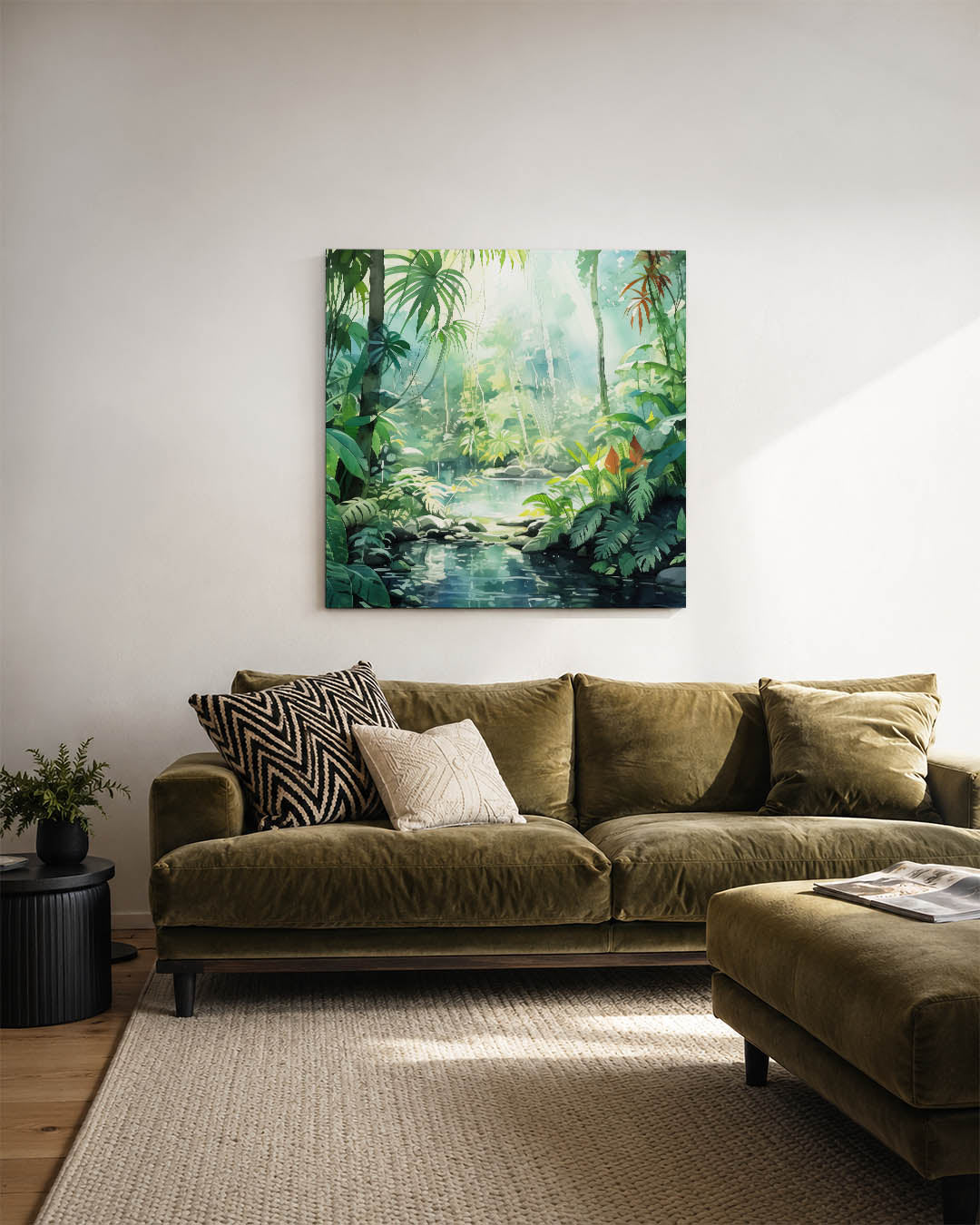 Lush groene oase Kunstwerk