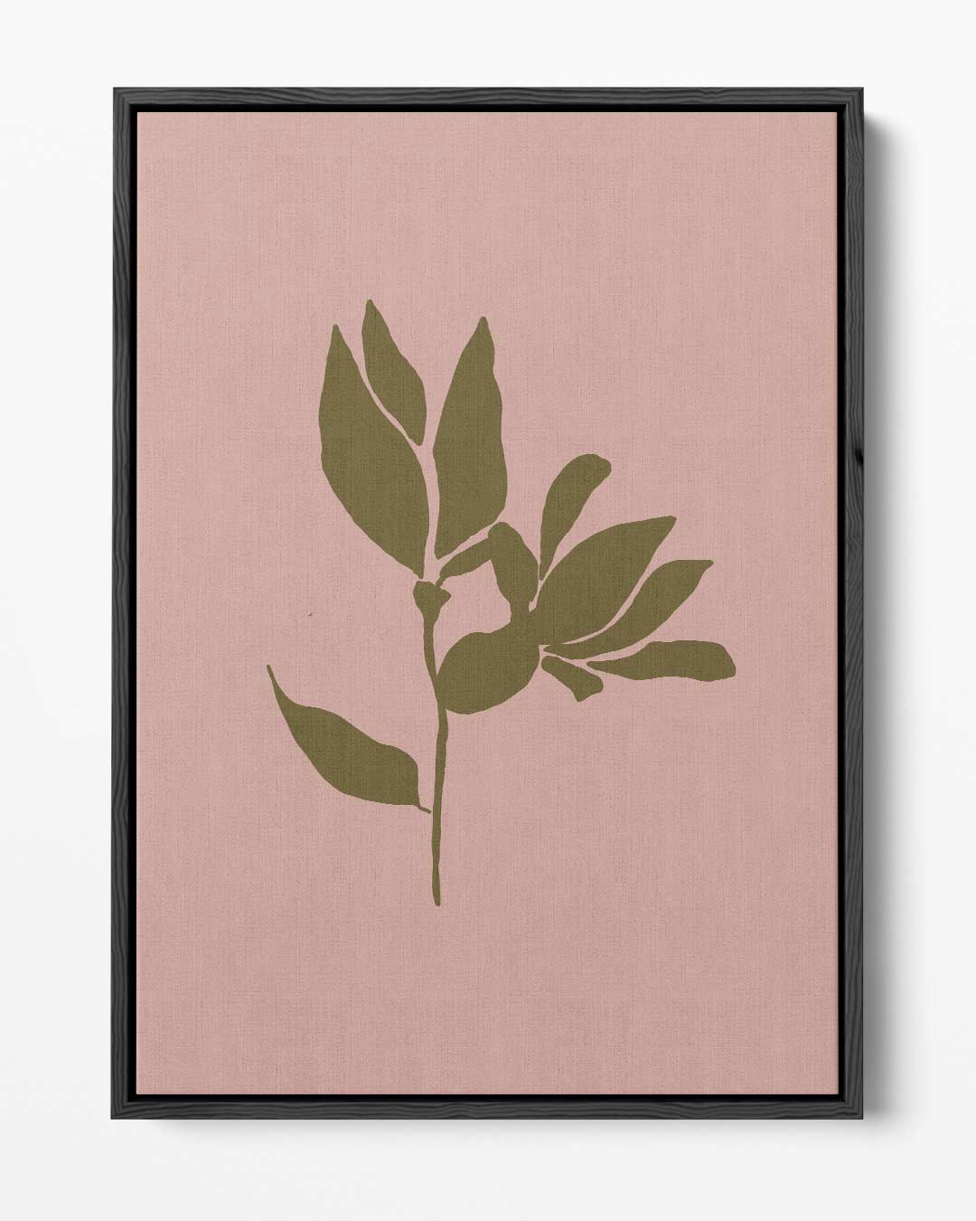Simpele Blad Silhouet Kunstwerk-canvas-dibond-plexiglas-wanddecoratie-WallArtistic