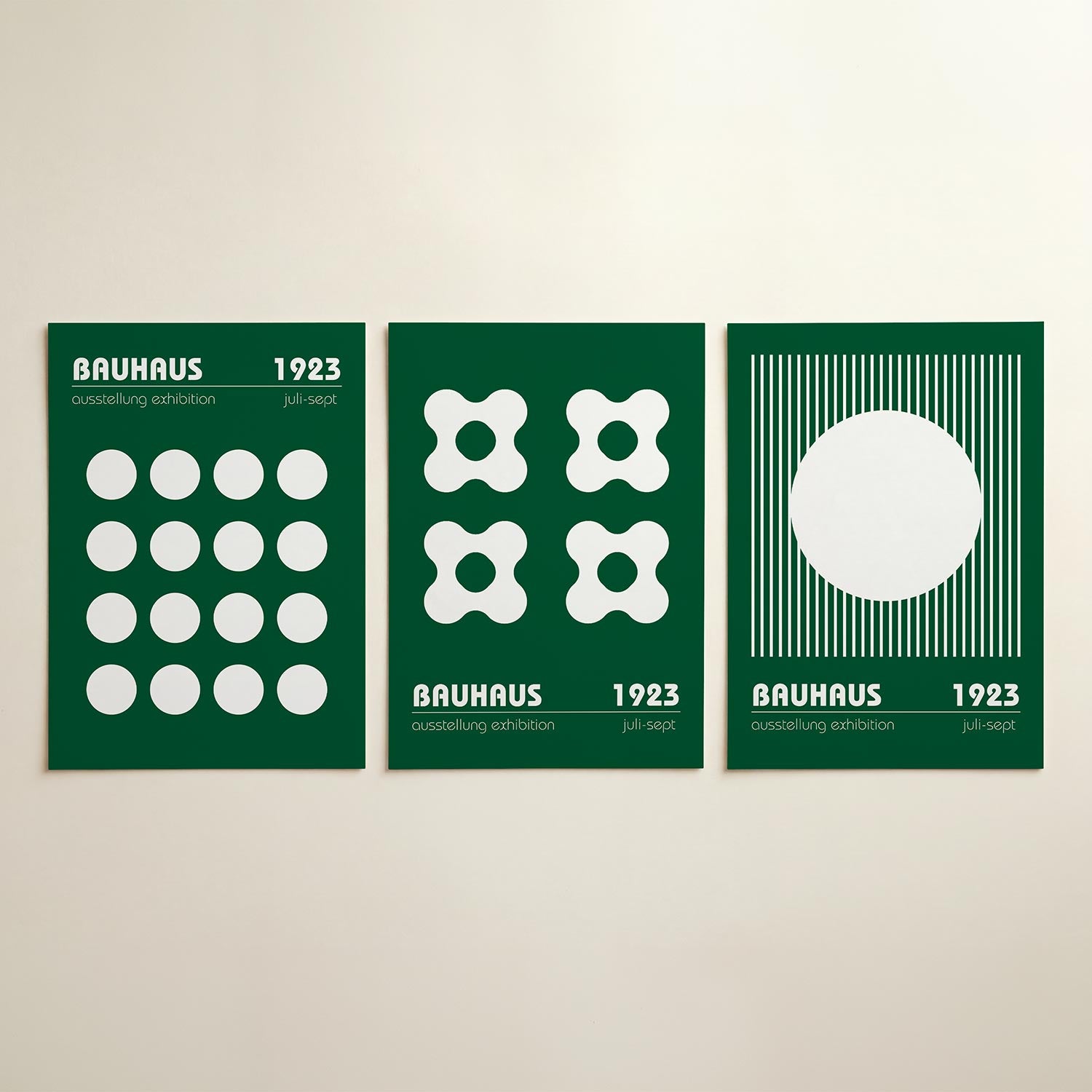 Cirkelritme en kleur Posterset