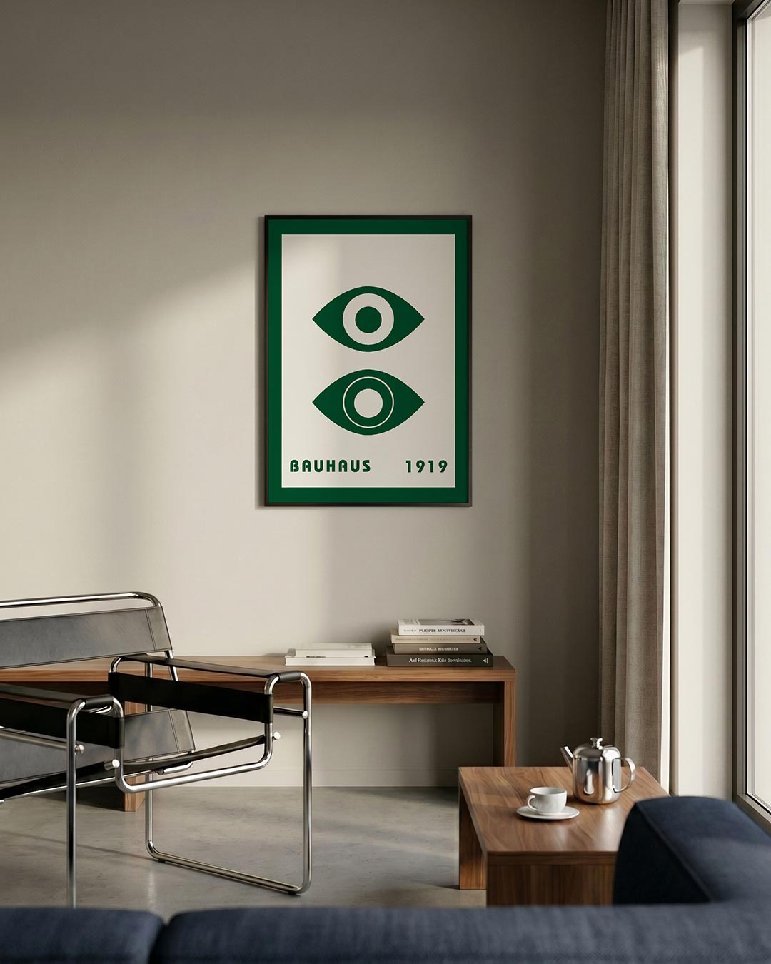Oogvormen en lijnen Poster
