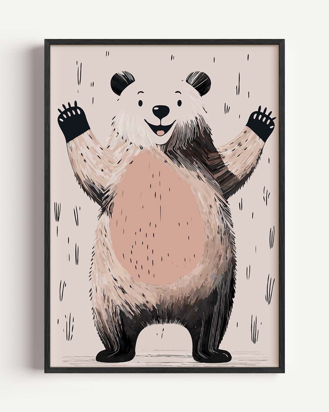 Vrolijke Panda Poster