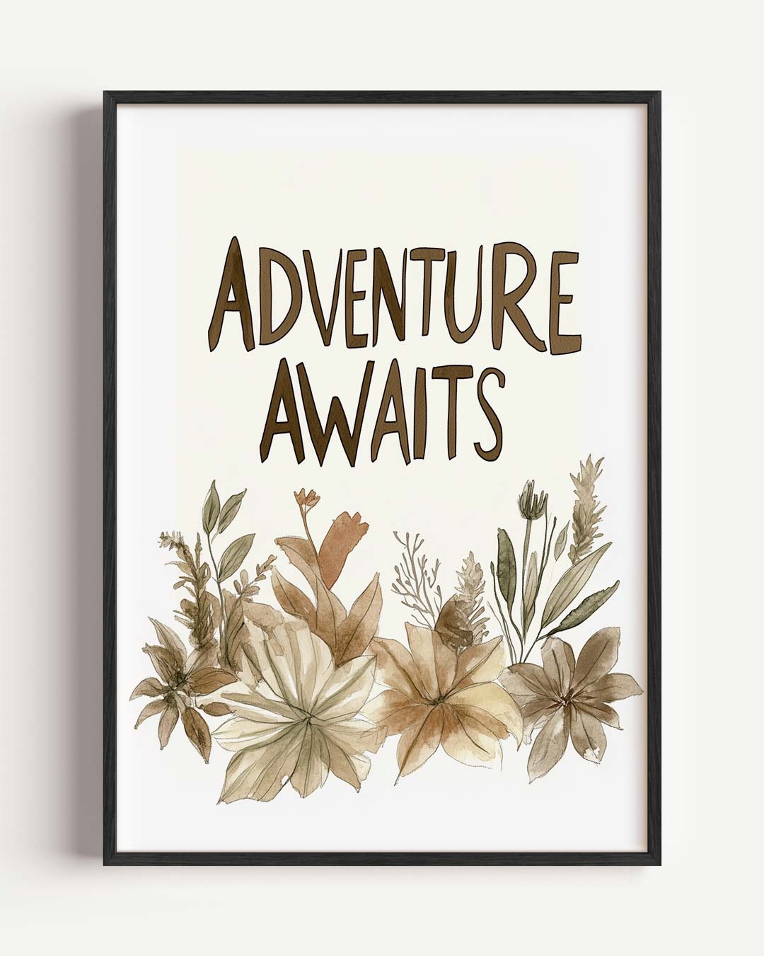 Inspirerende Avontuur Bloemenposter