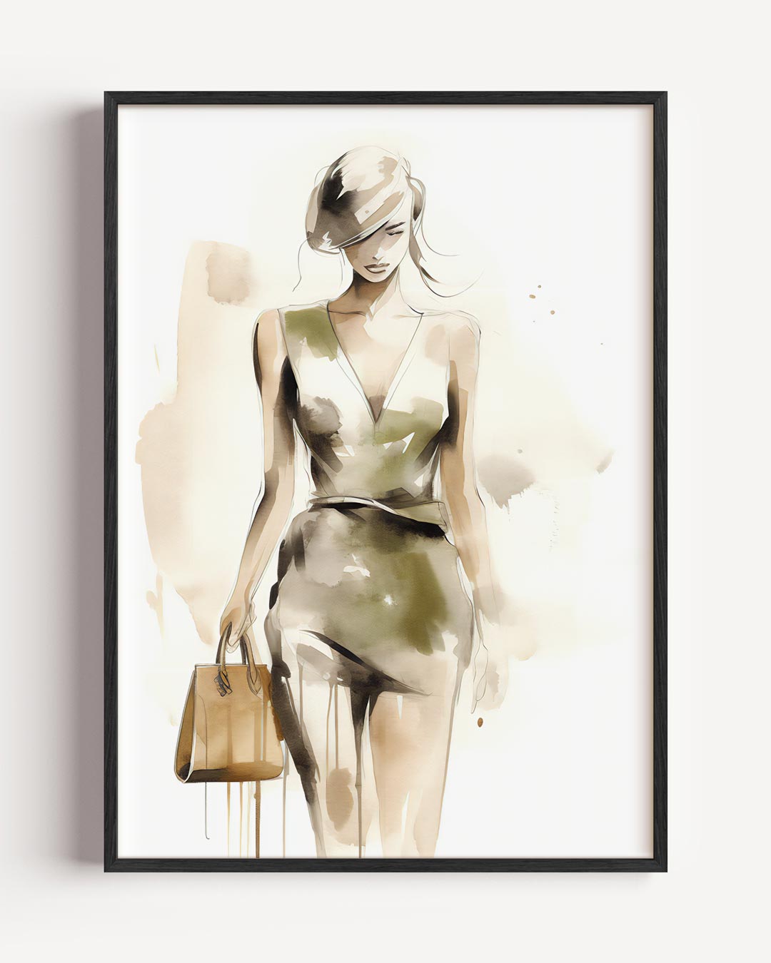 Stijlvolle Mode Illustratie Poster-WallArtistic