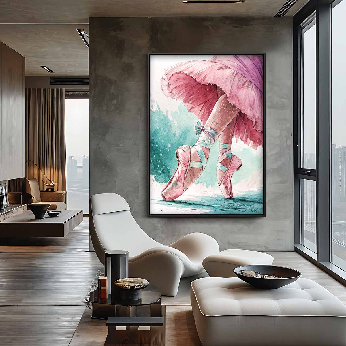 Elegantie in beweging Kunstwerk-canvas-dibond-plexiglas-wanddecoratie-WallArtistic