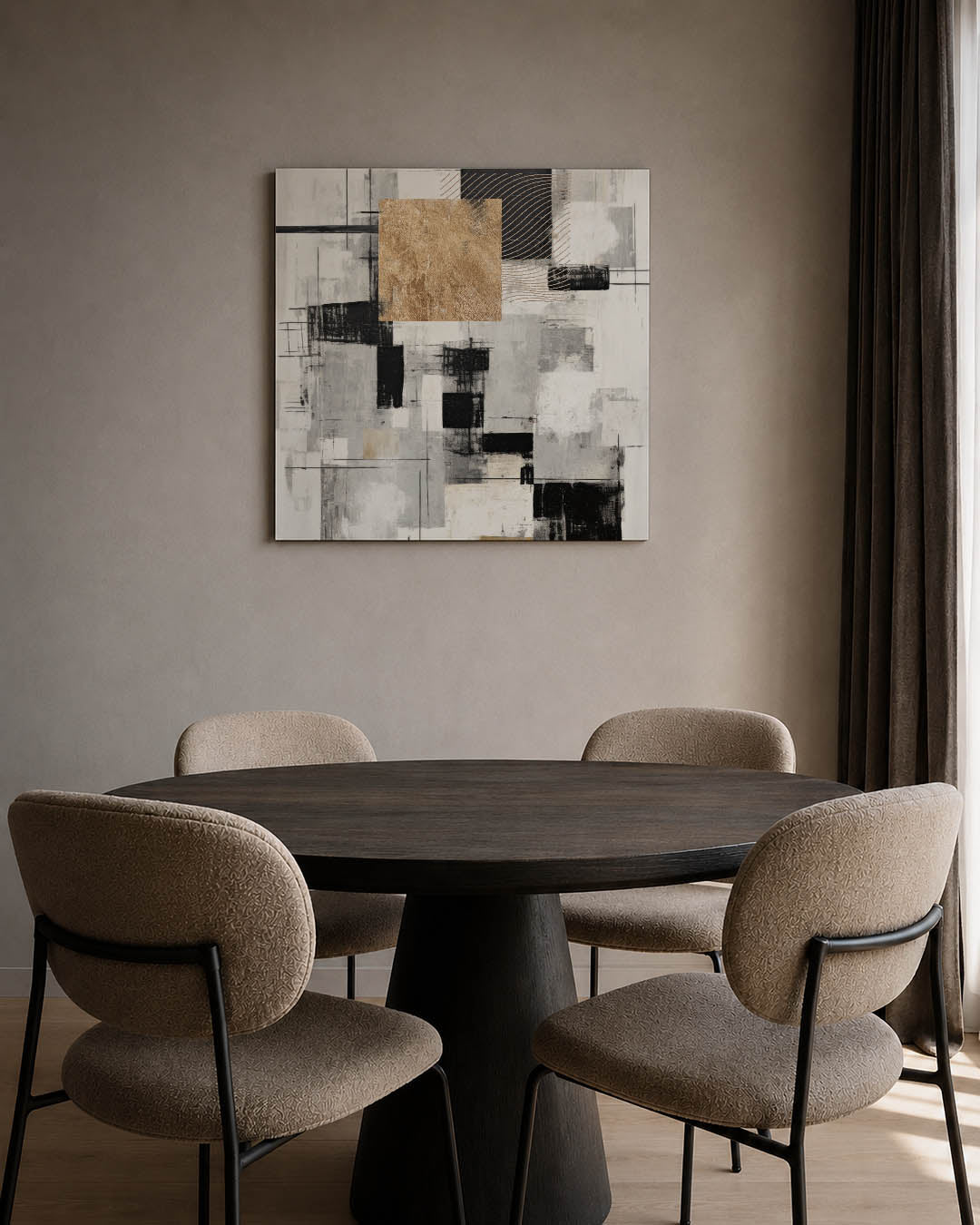 Geometrische compositie Kunstwerk