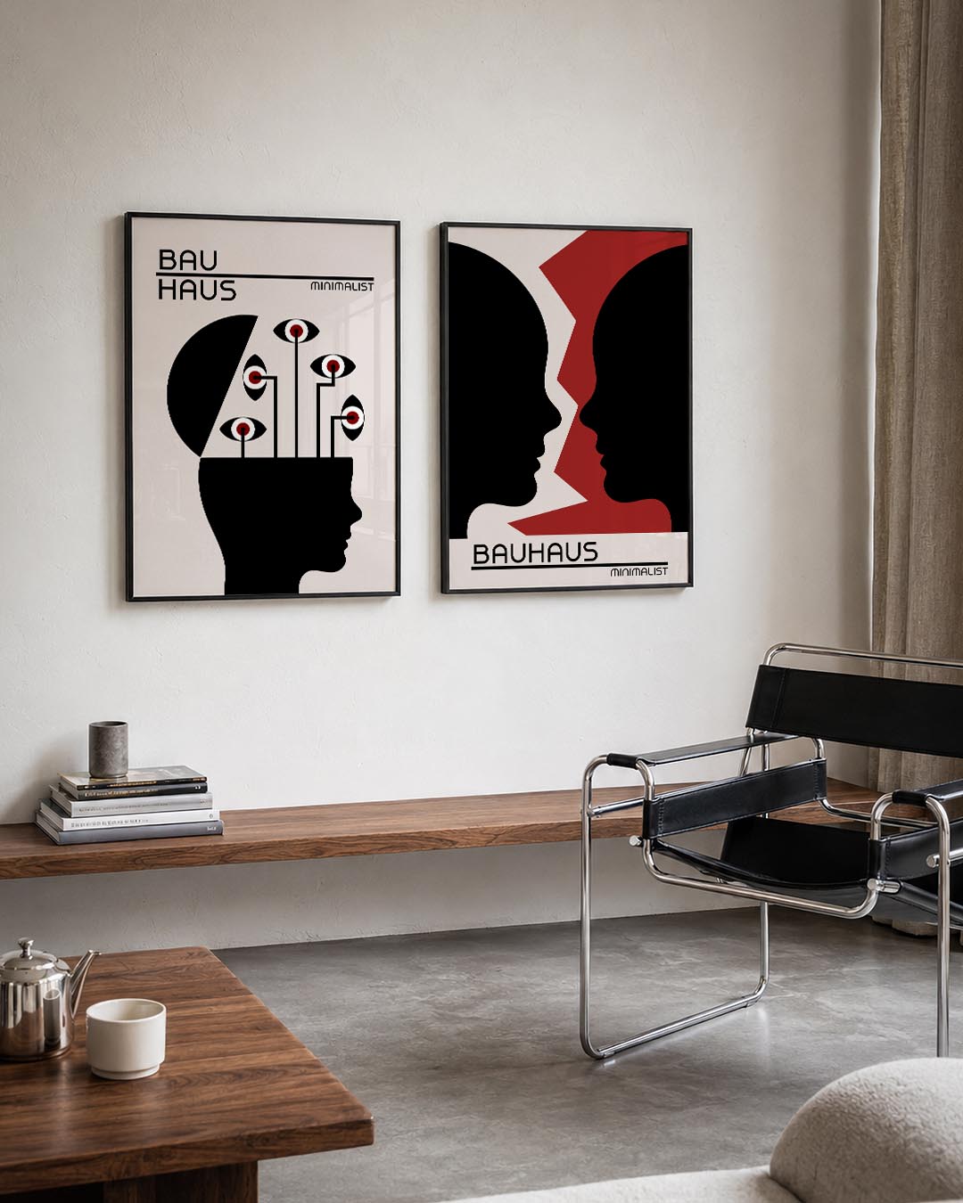 Ooglijnenspel Posterset
