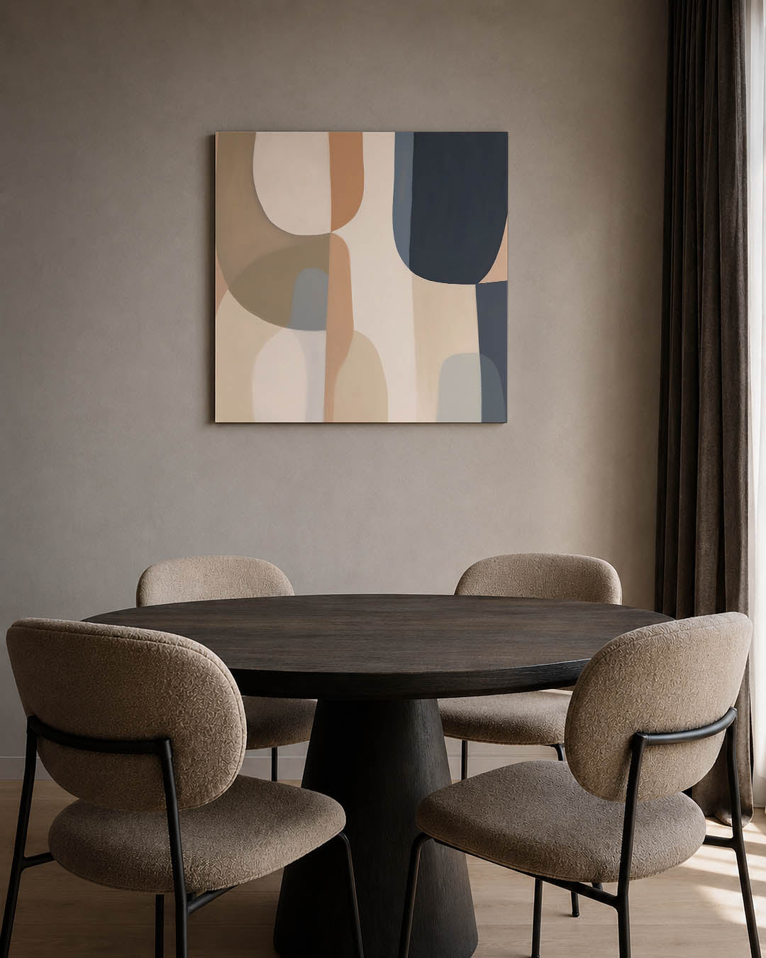 Organische vormen compositie Kunstwerk