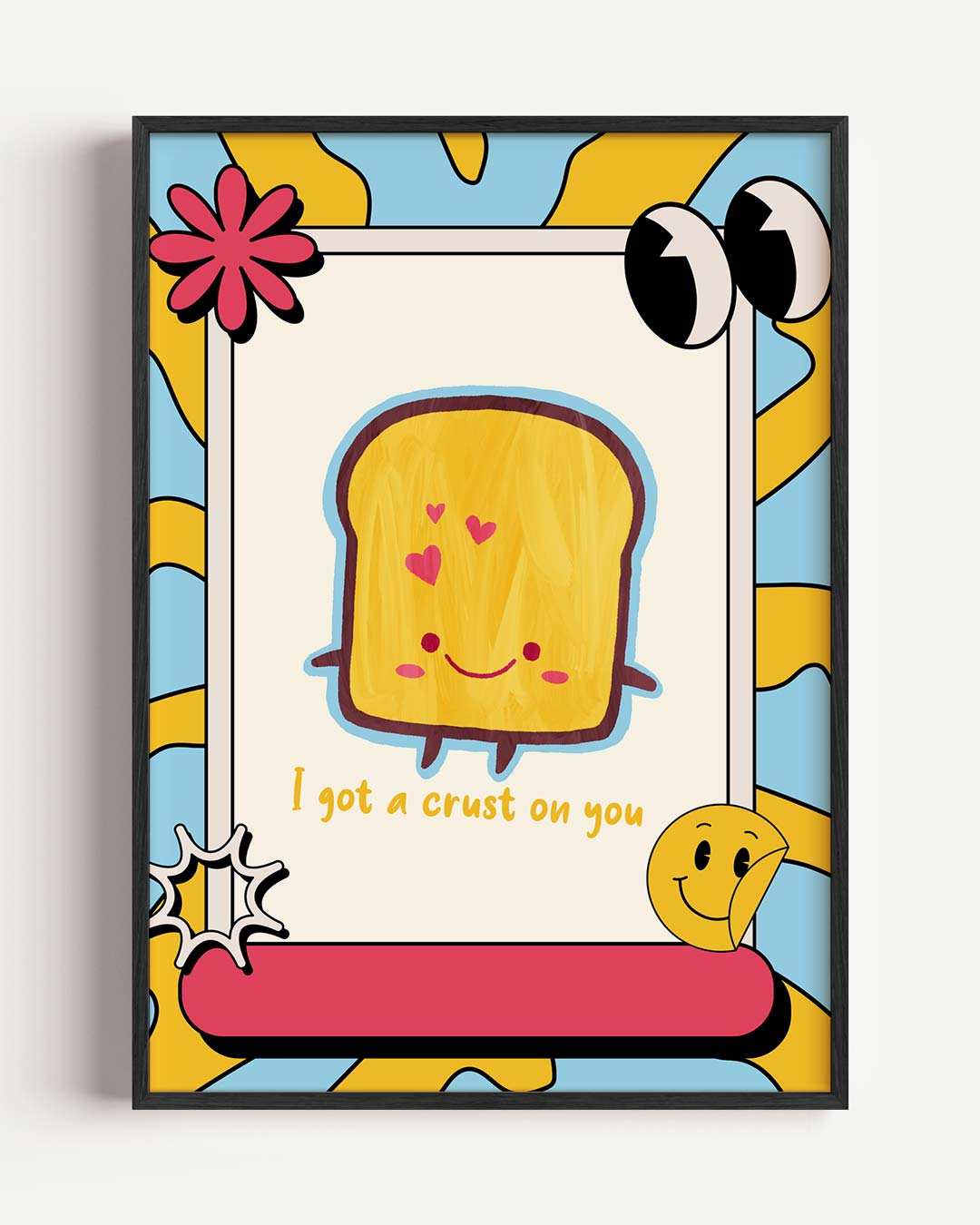 Schattige Toast Poster