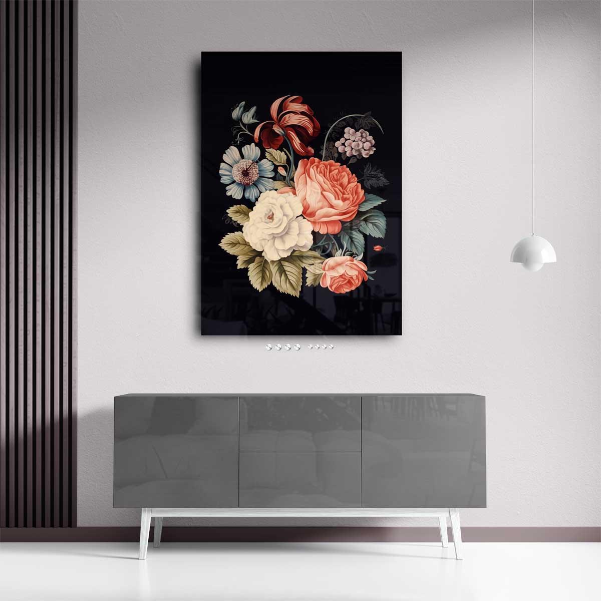 Bloemenpracht op Katoen Kunstwerk-canvas-dibond-plexiglas-wanddecoratie-WallArtistic