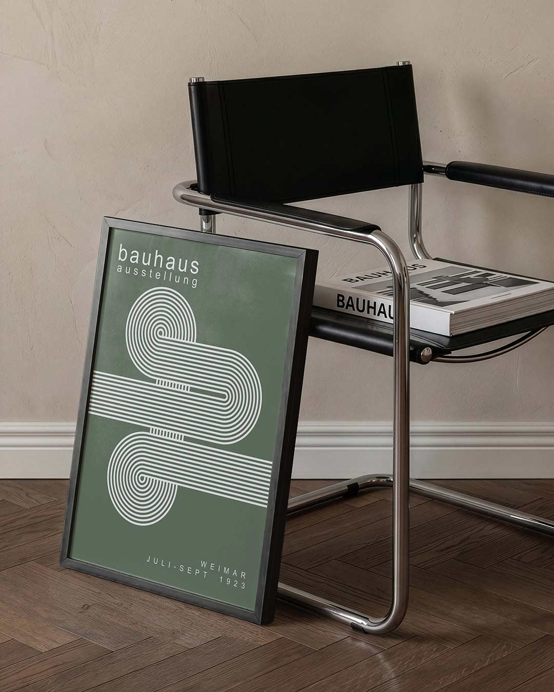 Lijnen en cirkelvormen Poster