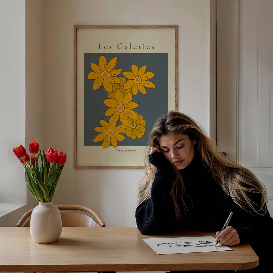 Stralende Bloemenpracht Poster-WallArtistic
