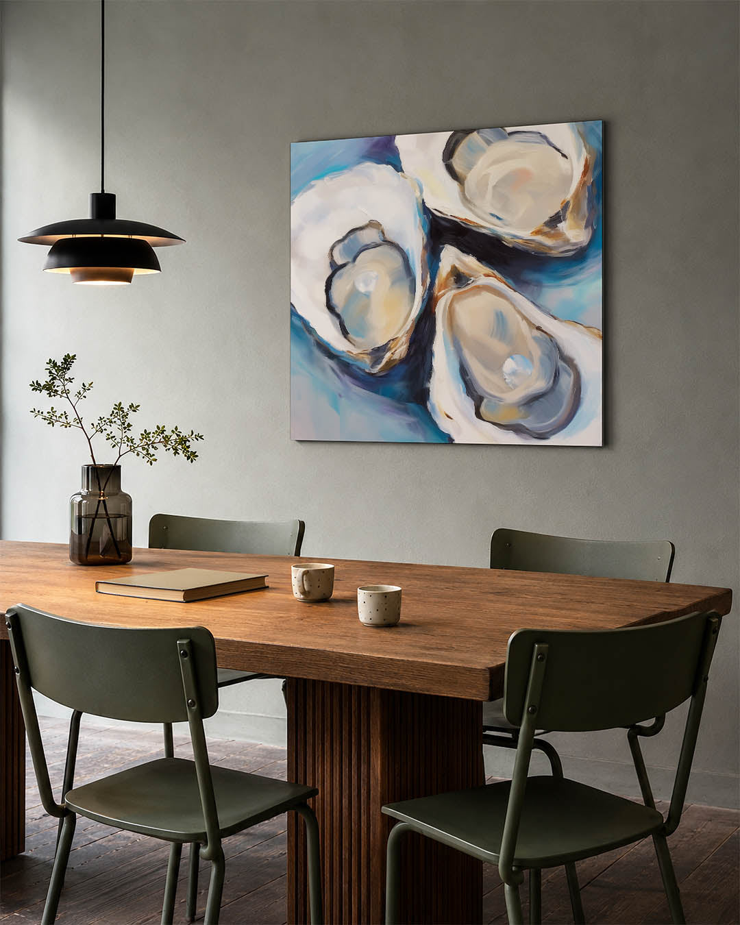 Dynamische oesters Kunstwerk