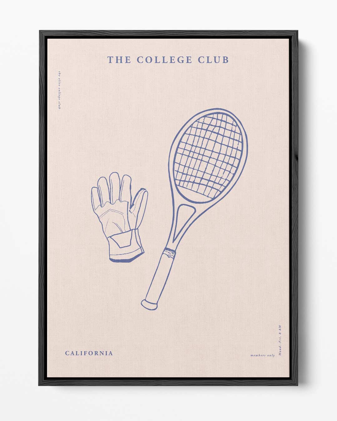 De College Club Print Kunstwerk-canvas-dibond-plexiglas-wanddecoratie-WallArtistic