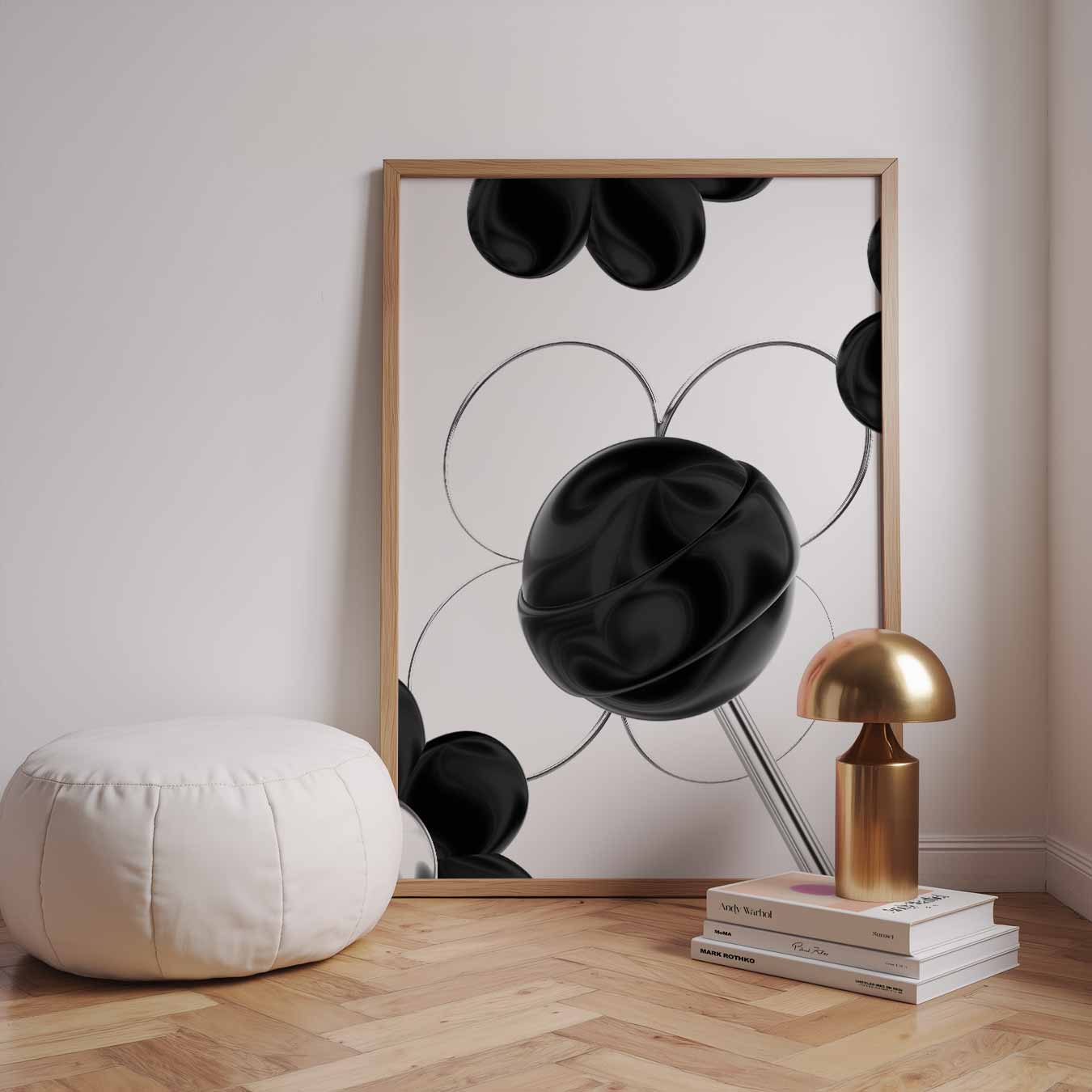 Modern Minimalistische Bloemenposter