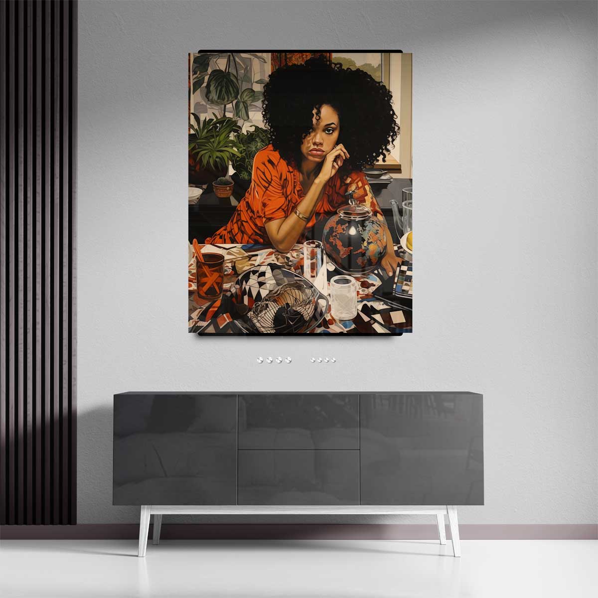 Wereldse Reflectie Kunstwerk-canvas-dibond-plexiglas-wanddecoratie-WallArtistic