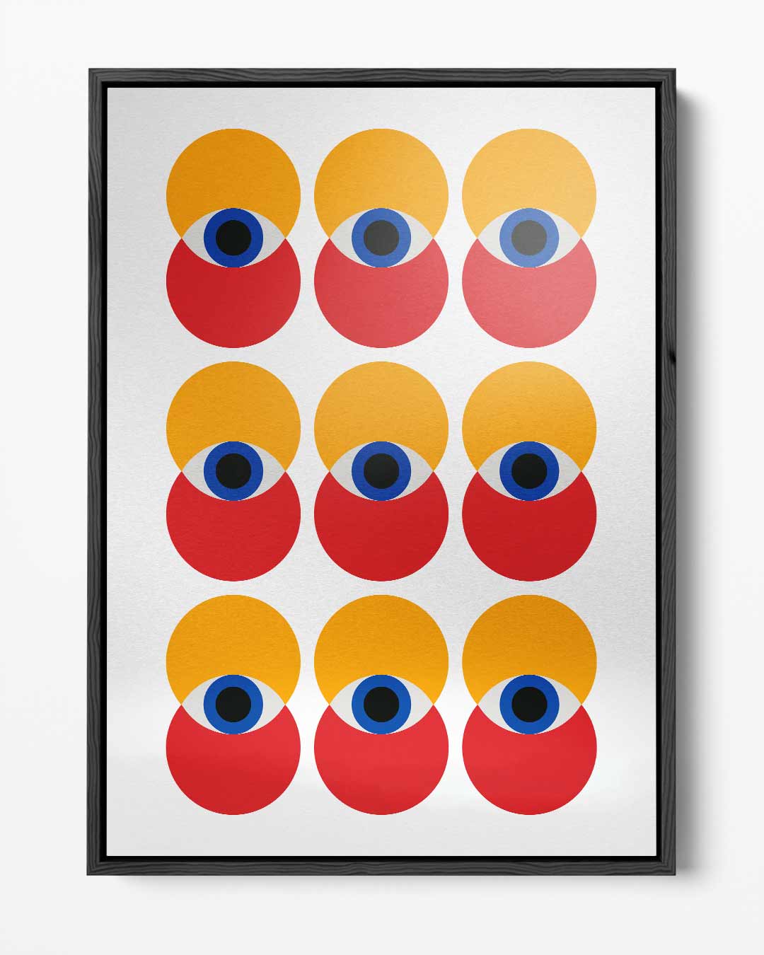 Kleurrijke Oogillusie Kunstwerk-canvas-dibond-plexiglas-wanddecoratie-WallArtistic