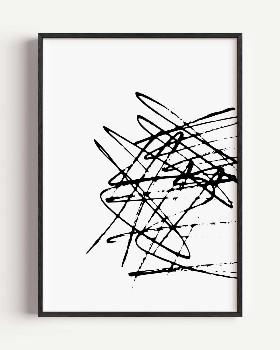 Dynamische Abstracte Kleurspatten Poster