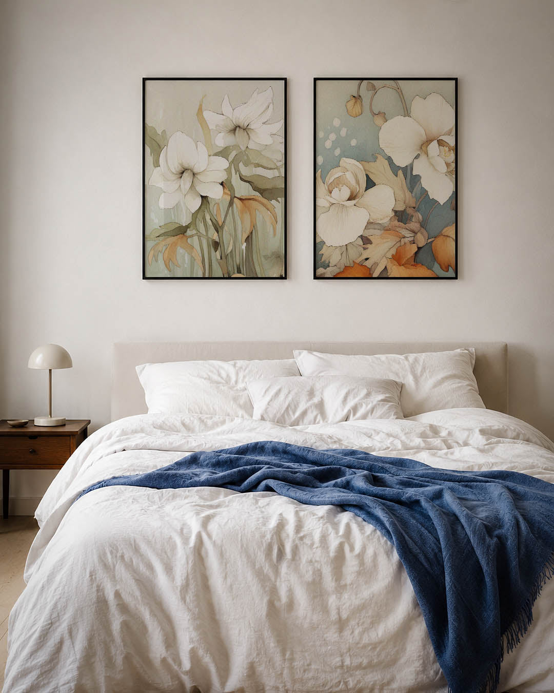 Bloemige sereniteit Posterset