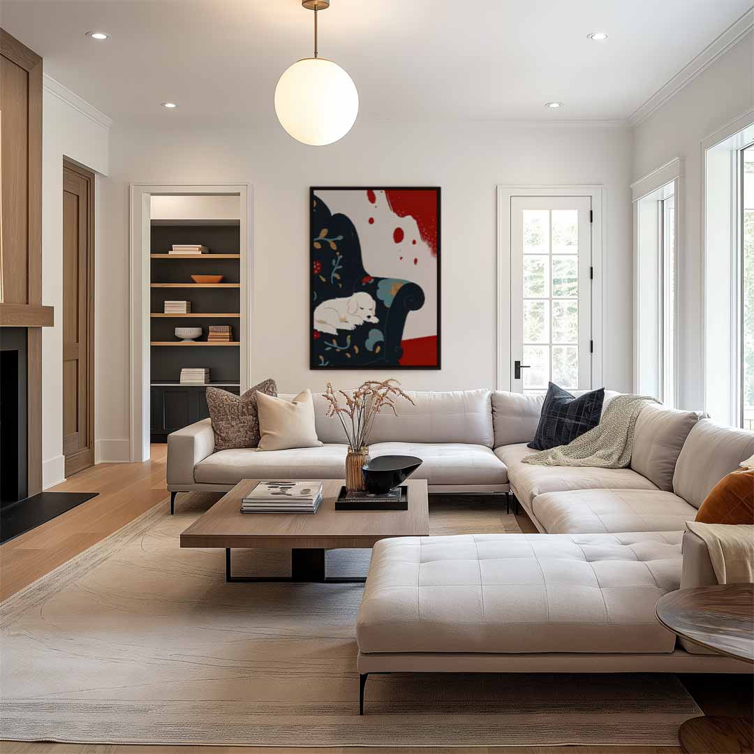 Slaapgezelschap Kunstwerk-canvas-dibond-plexiglas-wanddecoratie-WallArtistic