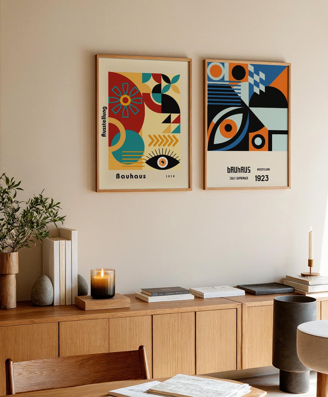Vorm en kleurenspel Posterset