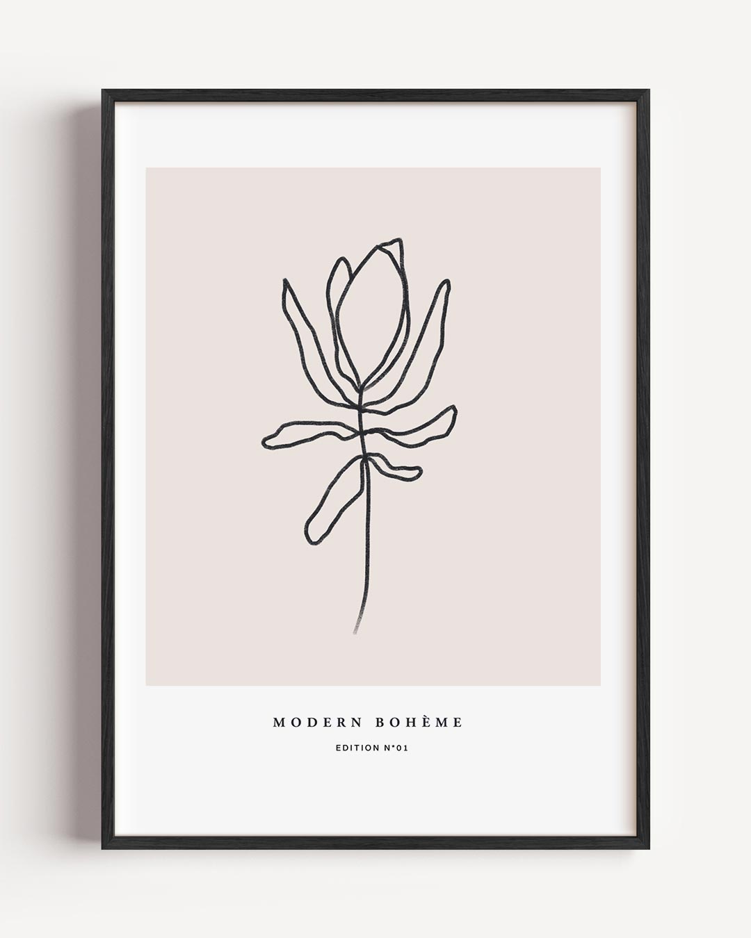 Moderne Botanische Lijntekening Poster-WallArtistic