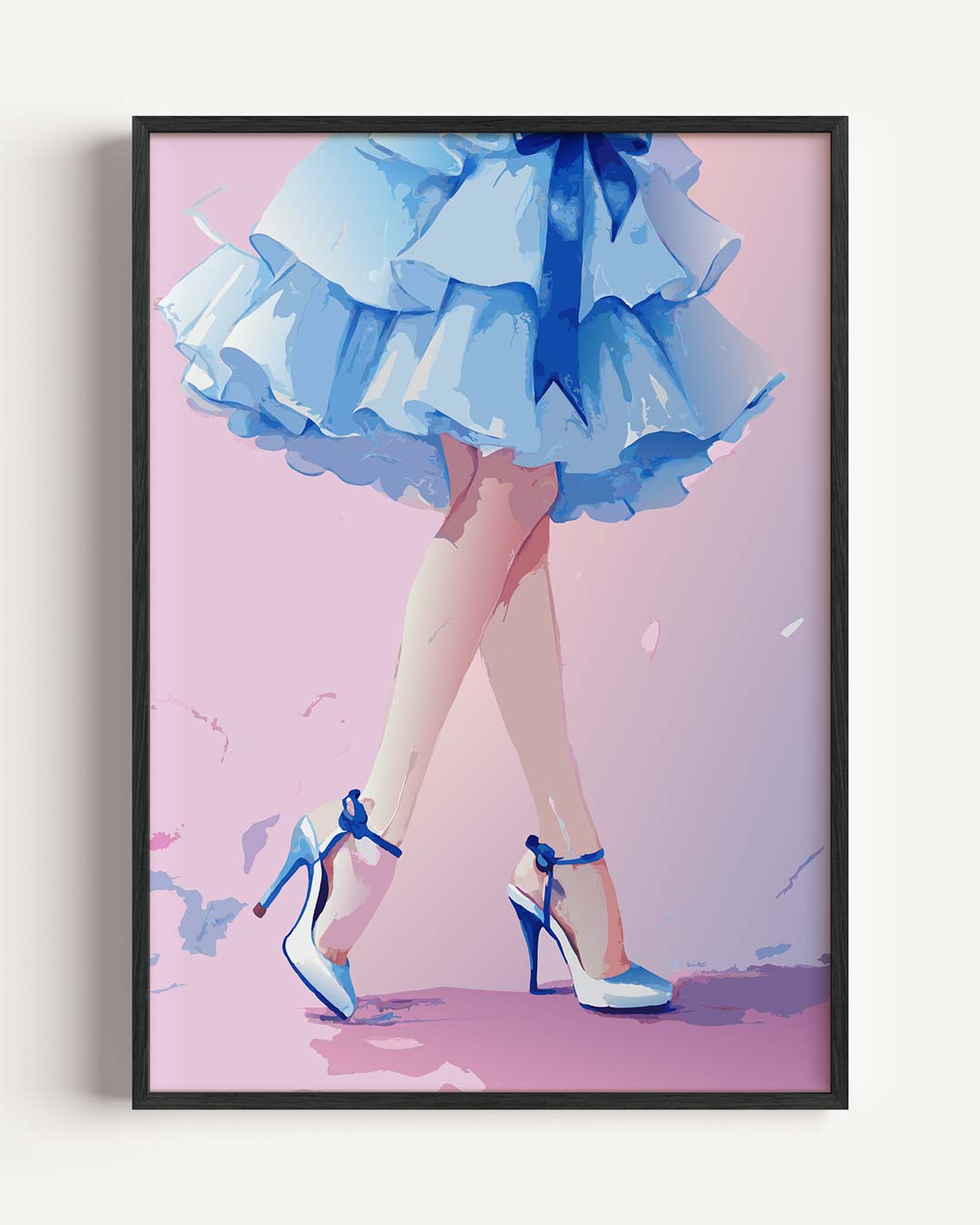 Betoverende Blauwe Jurk Poster