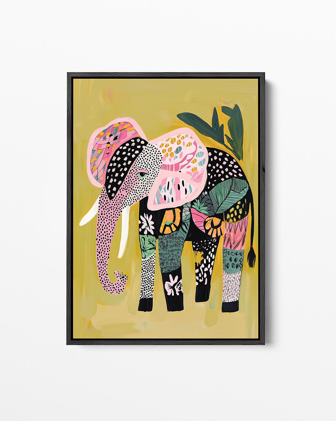 Kleurrijke olifant Kunstwerk