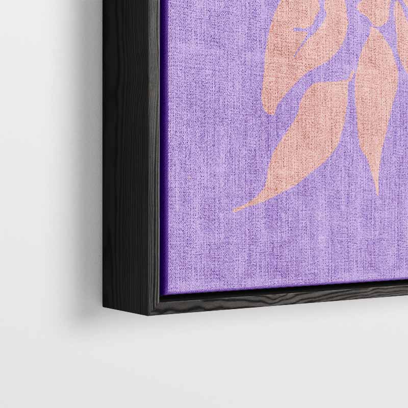 Bloemenpracht op Paars Kunstwerk-canvas-dibond-plexiglas-wanddecoratie-WallArtistic