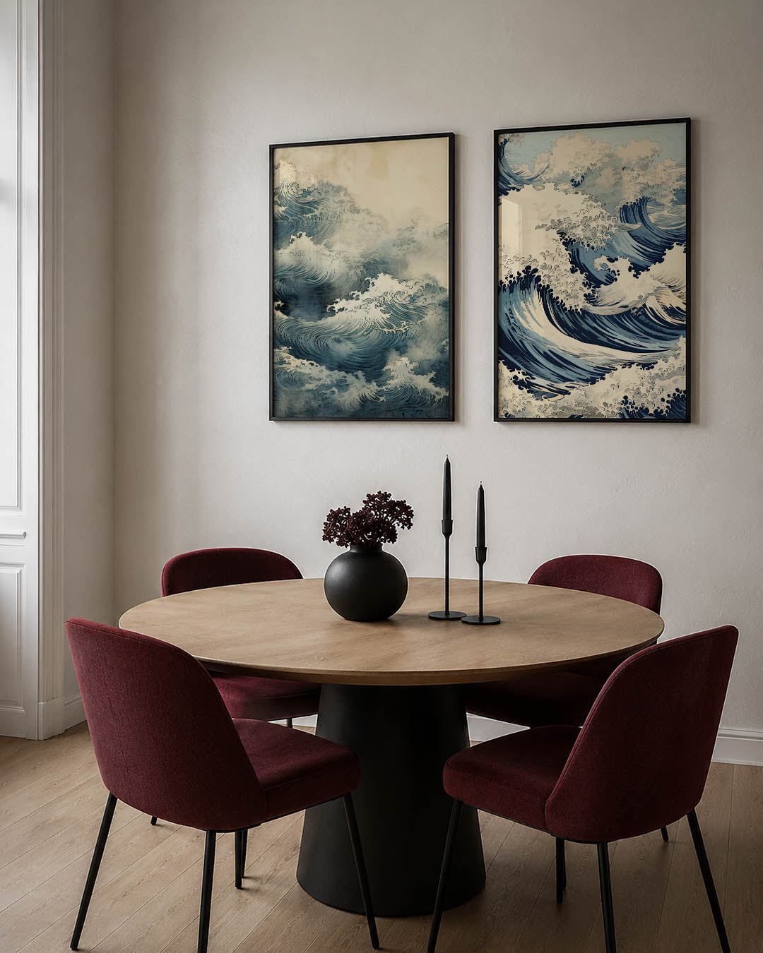 Golvend lijnenspel Posterset
