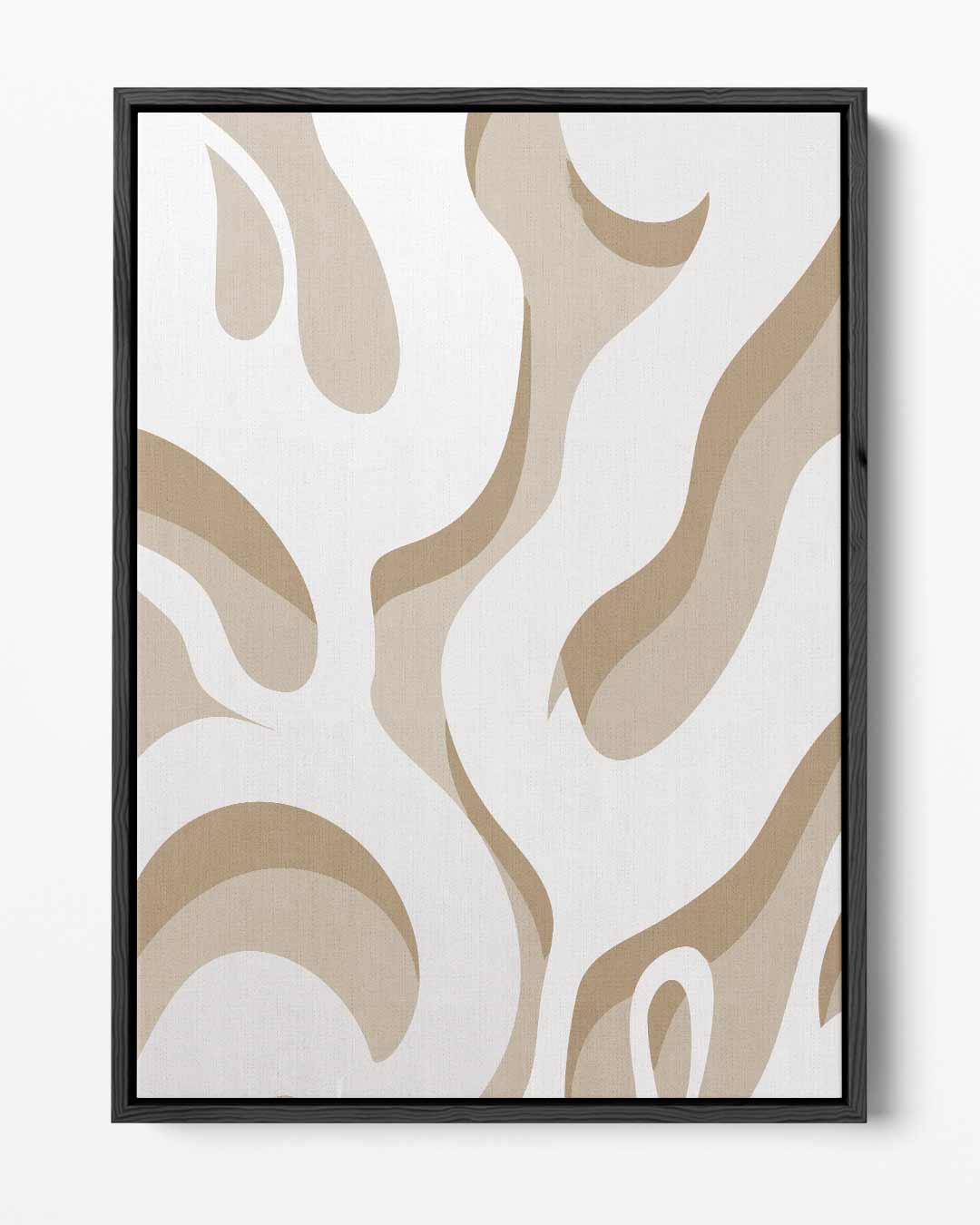 Vloeiende Lijnen Canvas Kunstwerk-canvas-dibond-plexiglas-wanddecoratie-WallArtistic