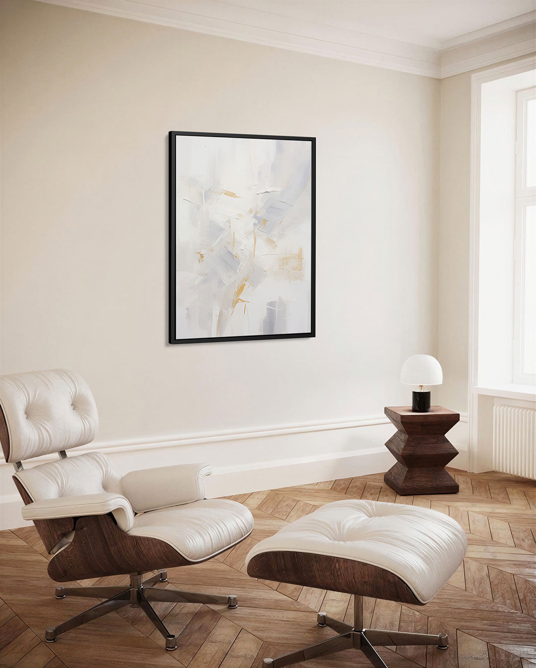 Lichte vegen compositie Kunstwerk
