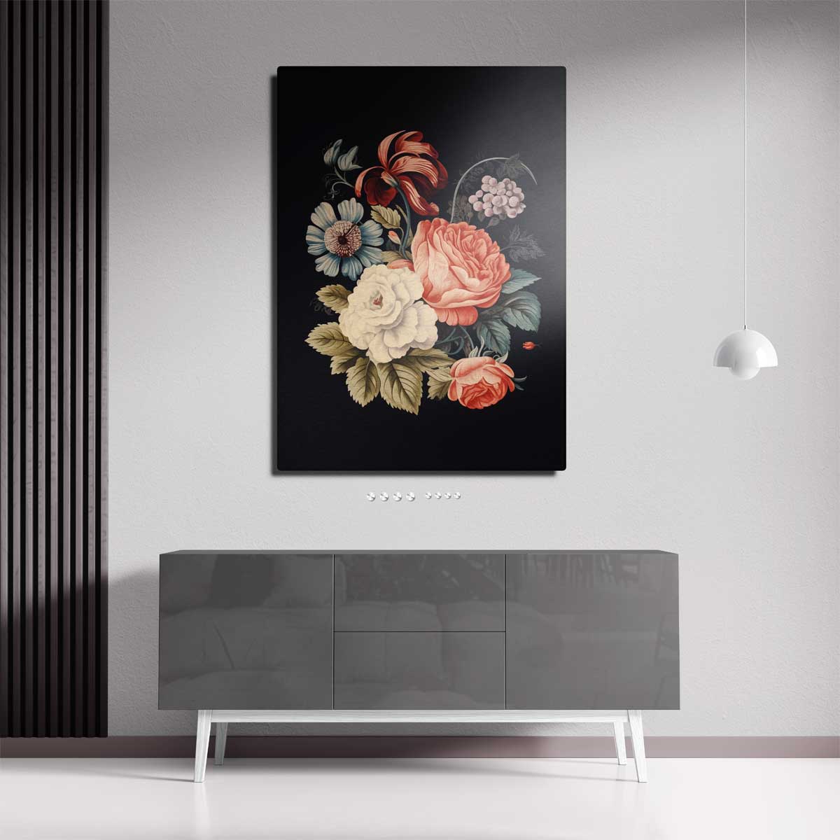 Bloemenpracht op Katoen Kunstwerk-canvas-dibond-plexiglas-wanddecoratie-WallArtistic