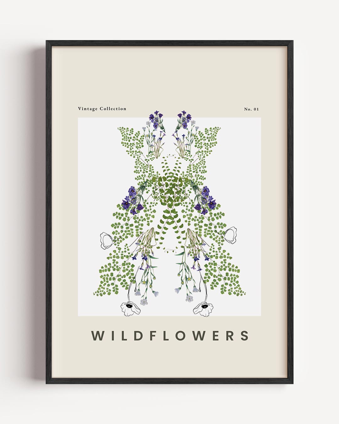Vintage Wildflowers Poster-WallArtistic