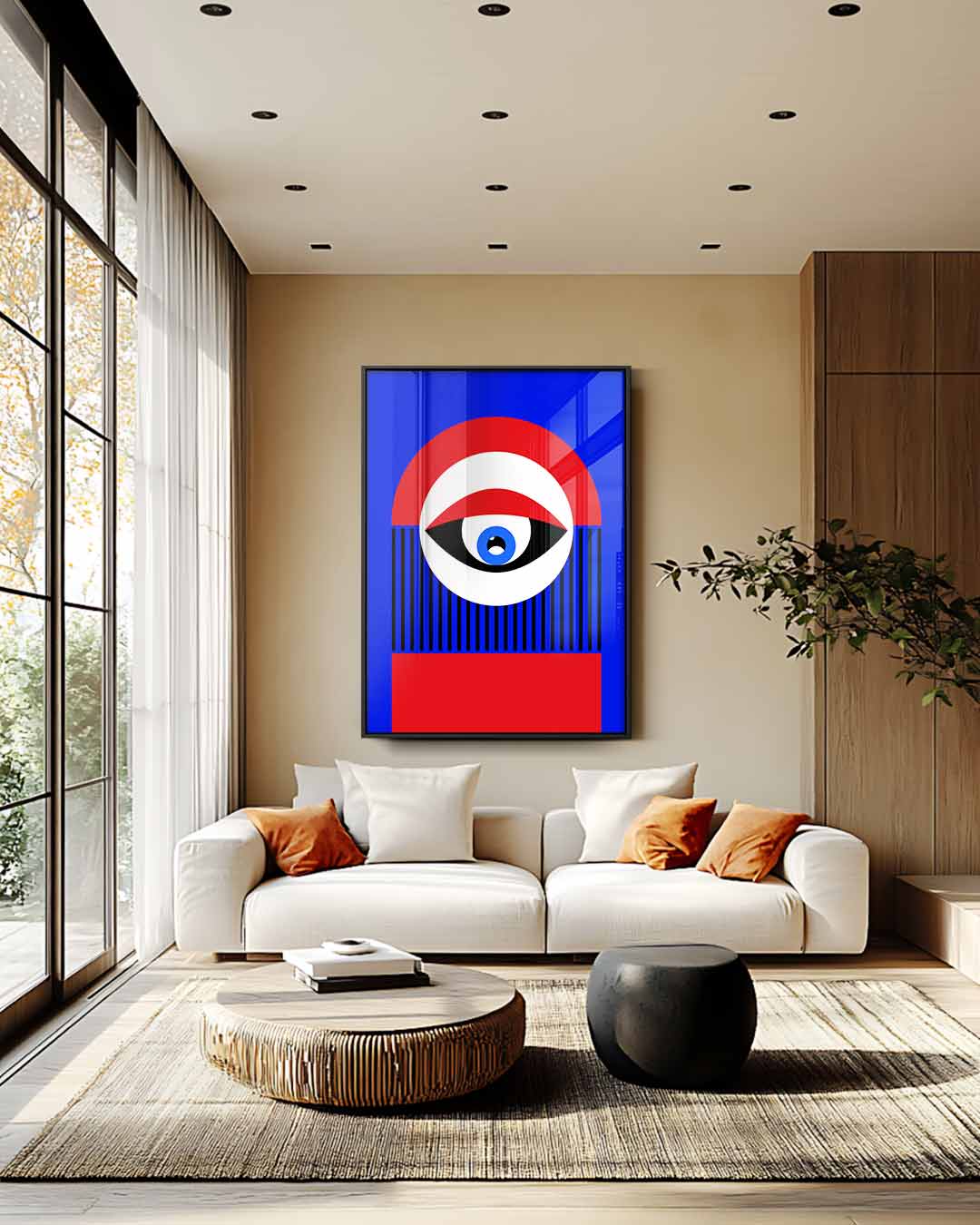 Kleurrijke Blikvanger Kunstwerk-canvas-dibond-plexiglas-wanddecoratie-WallArtistic