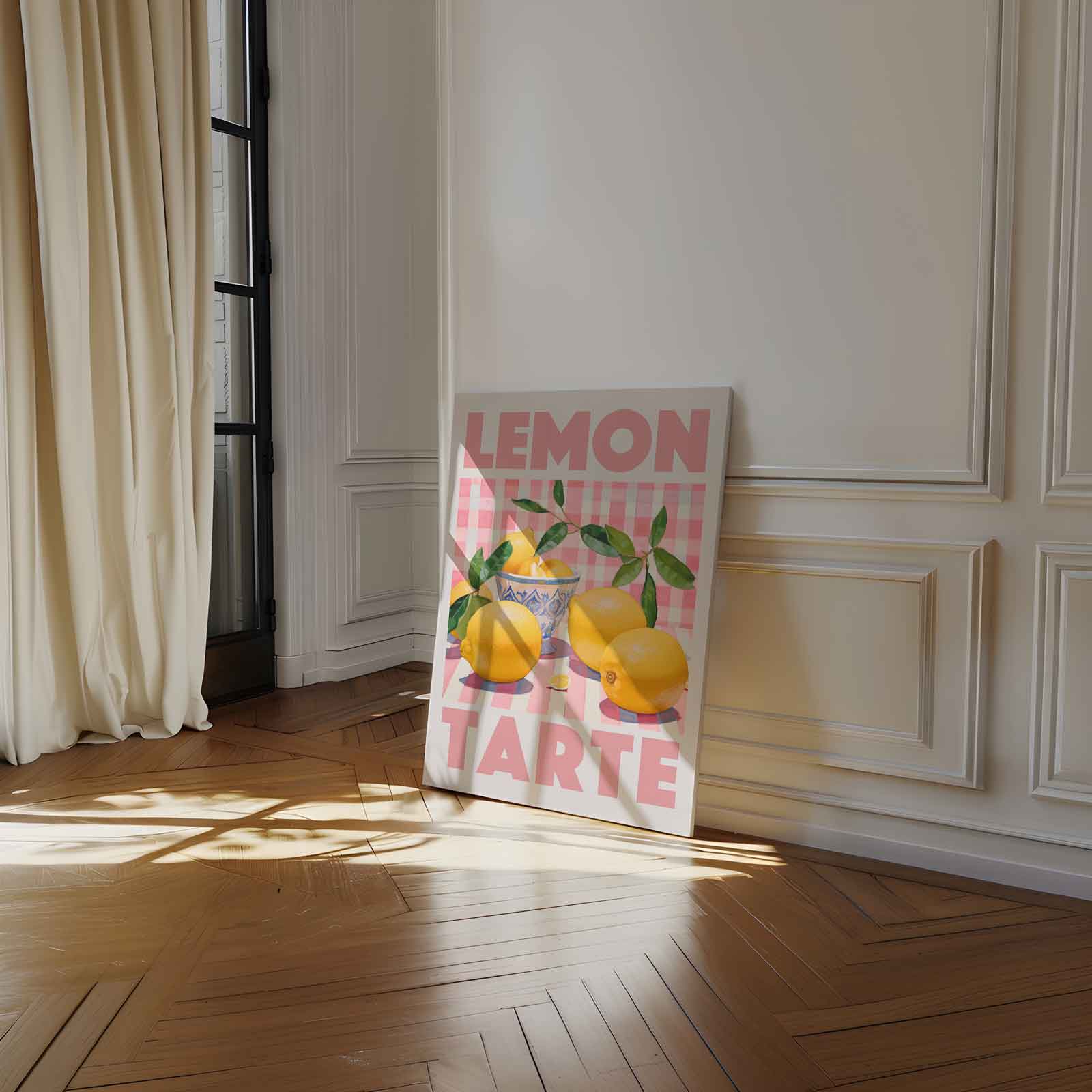 Citroen Tarte Kunstwerk-canvas-dibond-plexiglas-wanddecoratie-WallArtistic