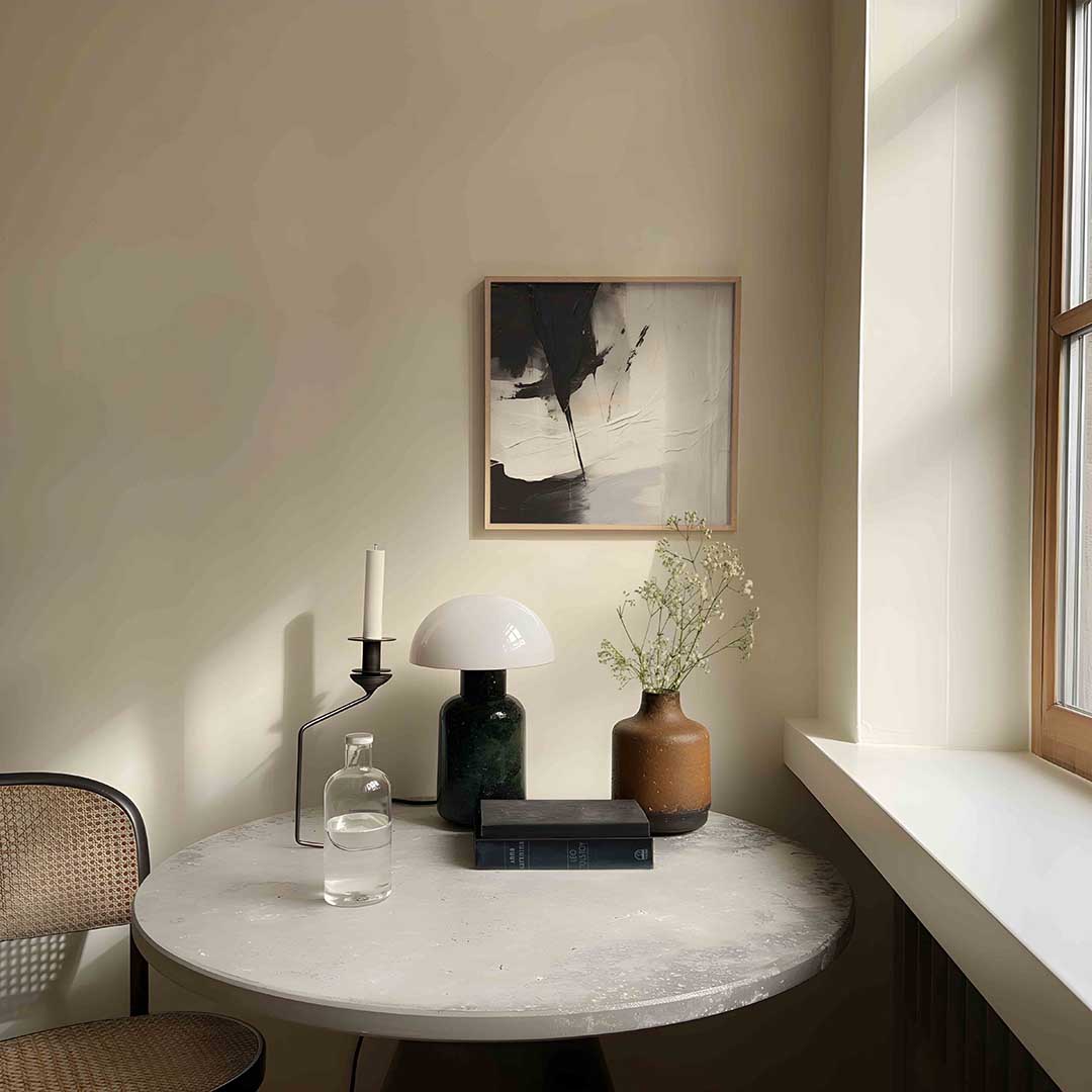 Zwart en wit abstracte Poster