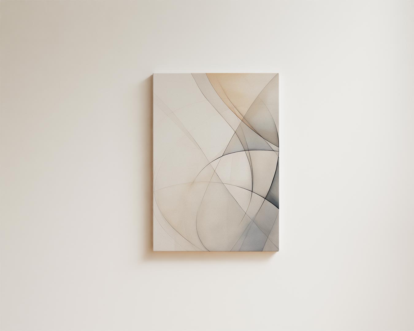 Zachte Lijnen Chaos Kunstwerk-canvas-dibond-plexiglas-wanddecoratie-WallArtistic