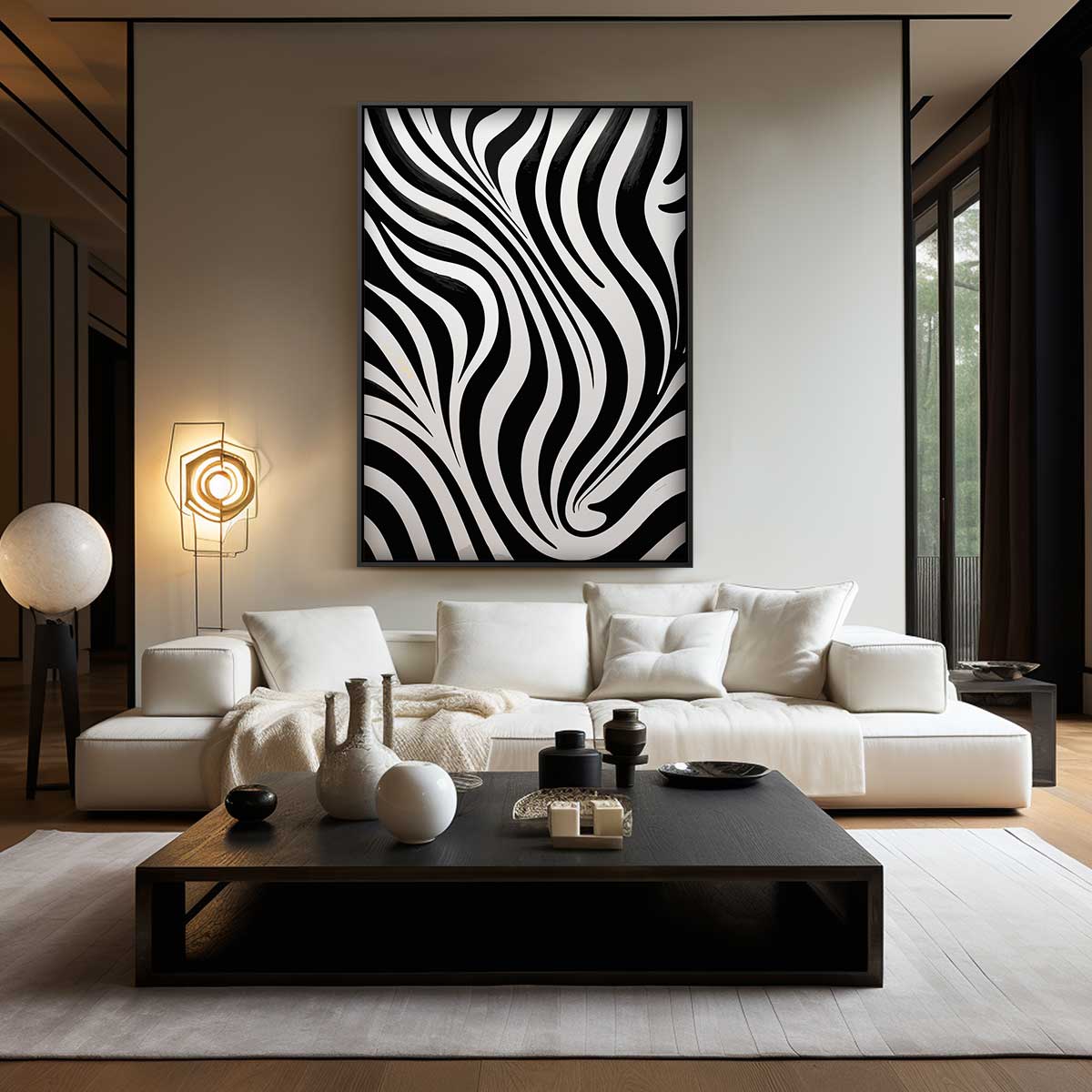 Zebrastrepen Wanddecoratie Kunstwerk-canvas-dibond-plexiglas-wanddecoratie-WallArtistic